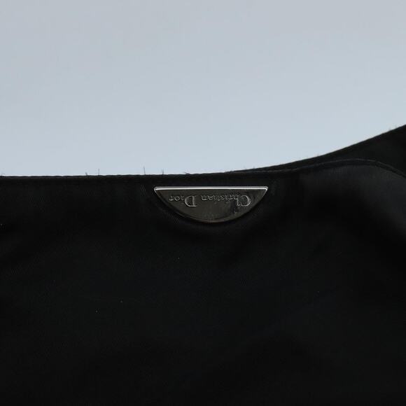 DIOR Maris Pearl Hand Bag Leather Black Silver - Picture 14 of 16